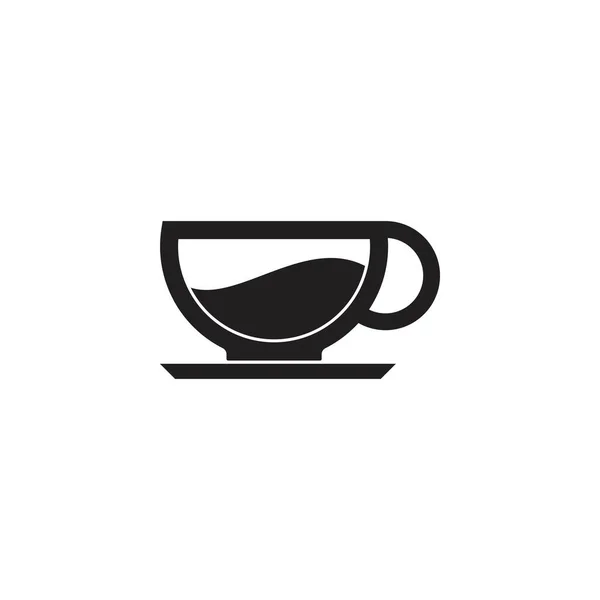 Ikona Wzór Ikony Szkła Kawy Wektor — Wektor stockowy