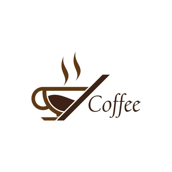 kahve camı logo şablonu vektörü 