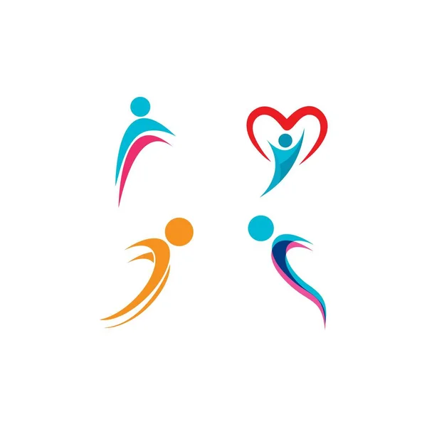 Ikona Wektora Szablonu Healthy Life Logo — Wektor stockowy