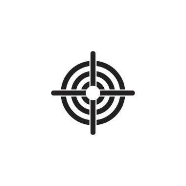 Hedef simge vektör ilüstrasyon şablonu