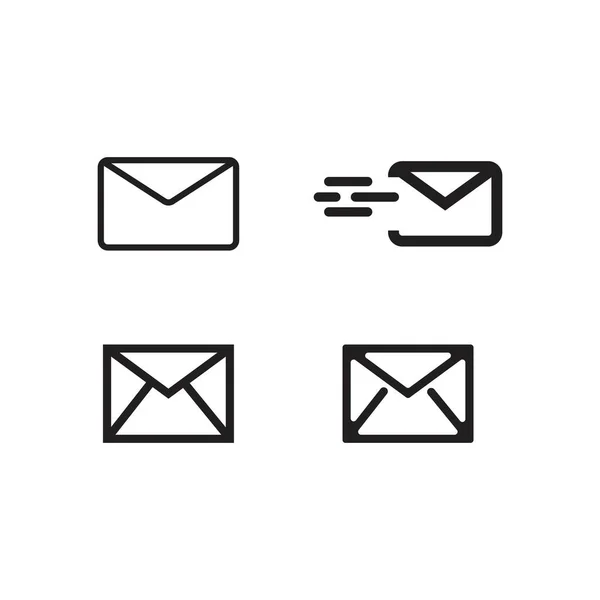Mail Logo Vector Template Icon — Stock Vector