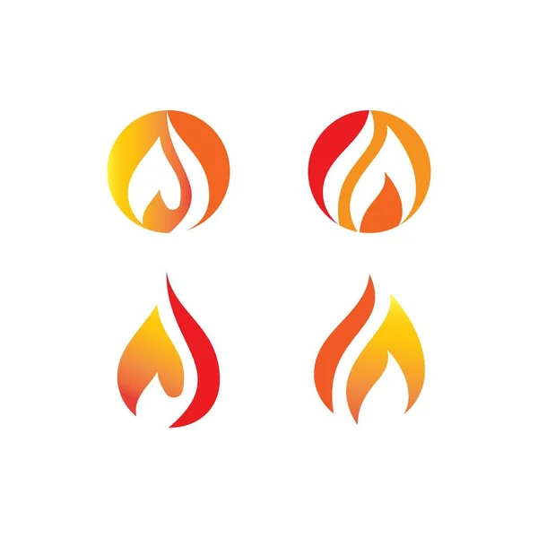 Значок Вектора Логотипа Пламени — стоковый вектор