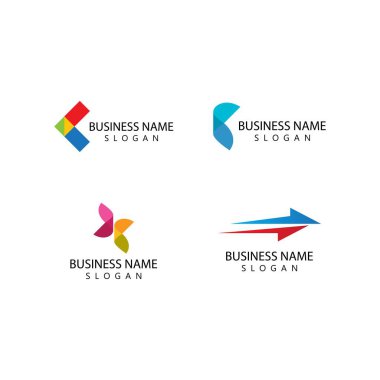 Ok ilüstrasyon logo vektör şablonu