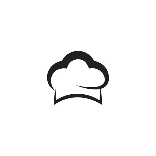 Chapeau Chef Modèle Logo Illustration Vectorielle — Image vectorielle