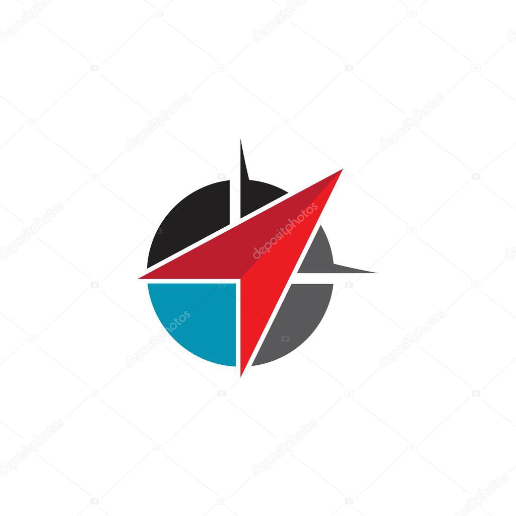 Compass Logo Template vector icon illustration design