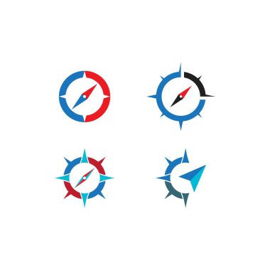 Pusula Logo Şablonu vektör resimleme tasarımı