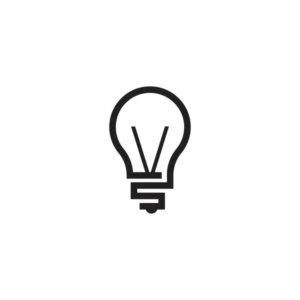 電球のロゴベクトル図テンプレート — ストックベクタ
