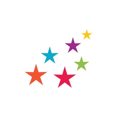 Yıldız Logosu Şablonu vektör illüstrasyon tasarımı