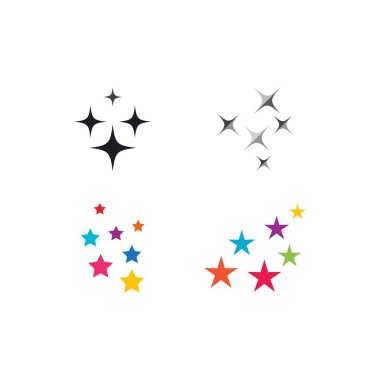 Yıldız Logosu Şablonu vektör illüstrasyon tasarımı
