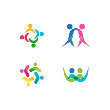 Evlat Edinme ve Toplum Bakımı Logo şablonu vektörü