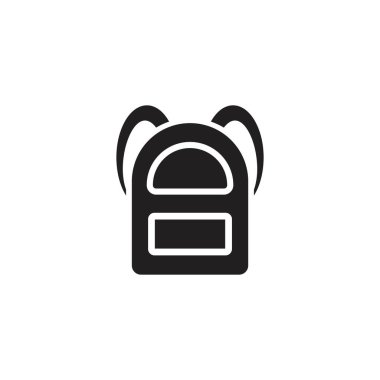 okul çantası logo vektör illüstrasyonu