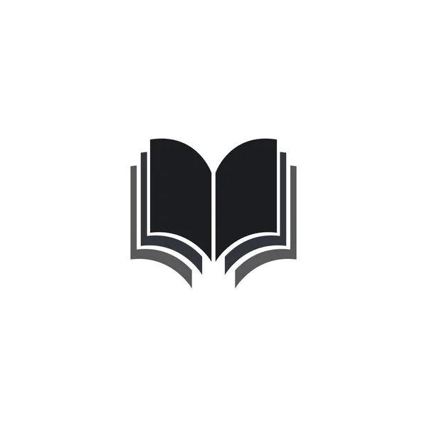 Kitap Logosu Şablonu Vektör Llüstrasyon Tasarımı — Stok Vektör