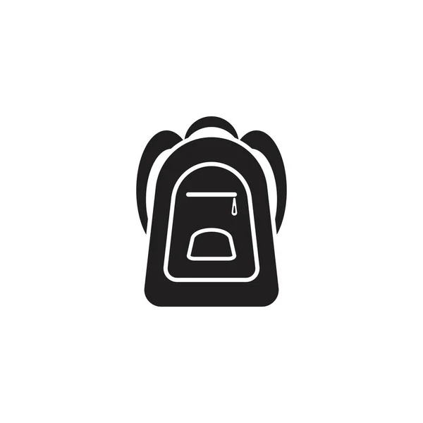 Escola Saco Logotipo Ícone Vetor Ilustração —  Vetores de Stock