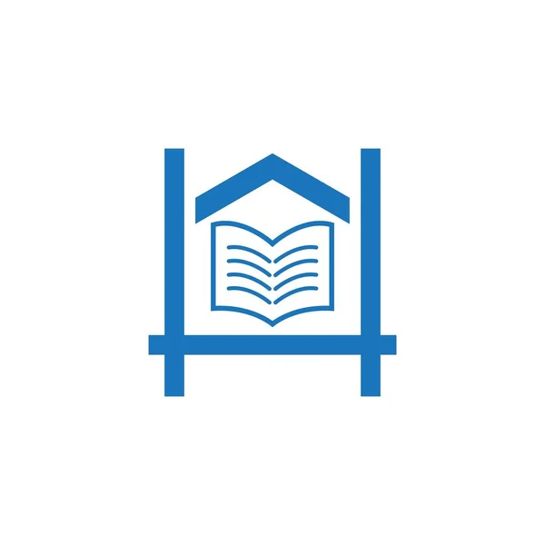 Домашня Школа Логотип Значок Векторні Ілюстрації — стоковий вектор