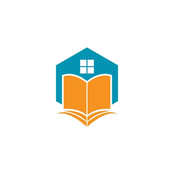 Векторная Иллюстрация Логотипа Домашней Школы — стоковый вектор