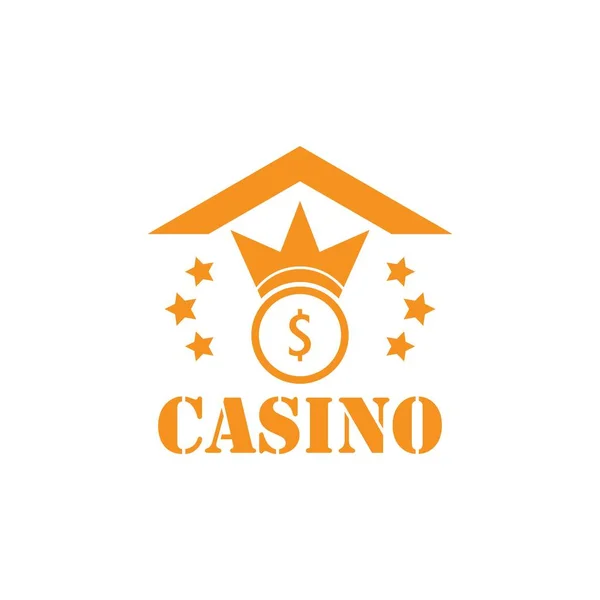 Casino Logo Vector Icon Template Design — Stock Vector