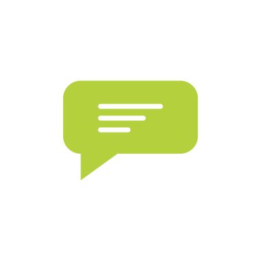 Konuşma balonu simgesi logo şablonu vektörü