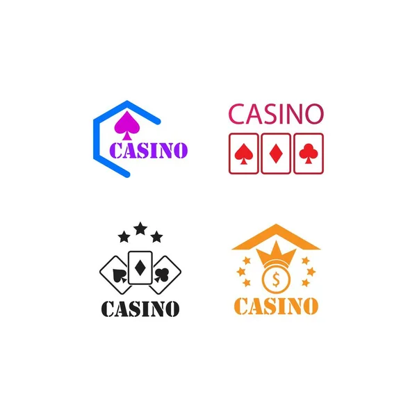 Modèle Icône Vectorielle Logo Casino — Image vectorielle