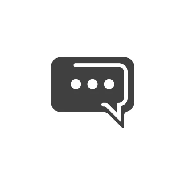 Speech Bubble Pictogram Logo Sjabloon Vector — Stockvector