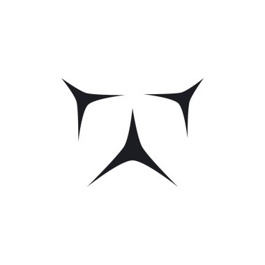 parlayan simge şablon vektör çizimi