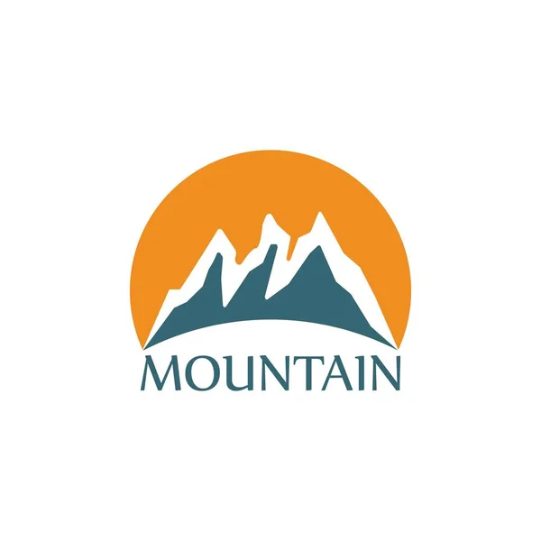 Icône Montagne Logo Business Template Vecteur — Image vectorielle