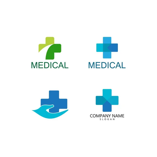 Health Logo Template Vector Illustration Design — 스톡 벡터