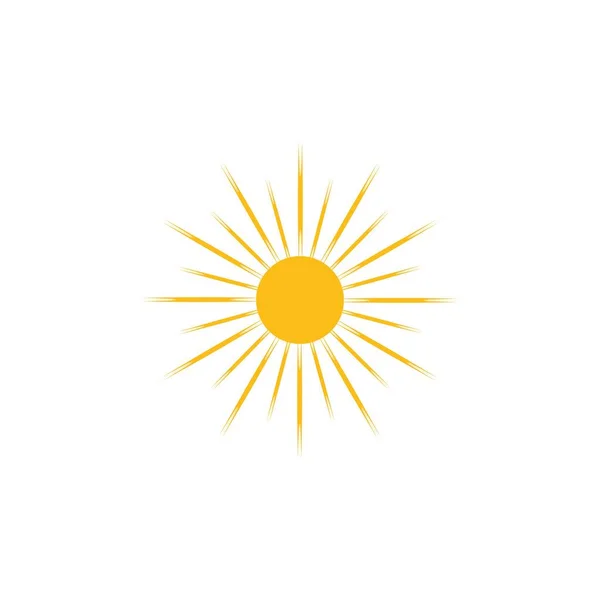 Sun Ilustration Logo Vector Icon Template — Stock Vector