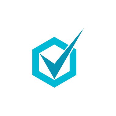 V harfi logo şablonunu kontrol et