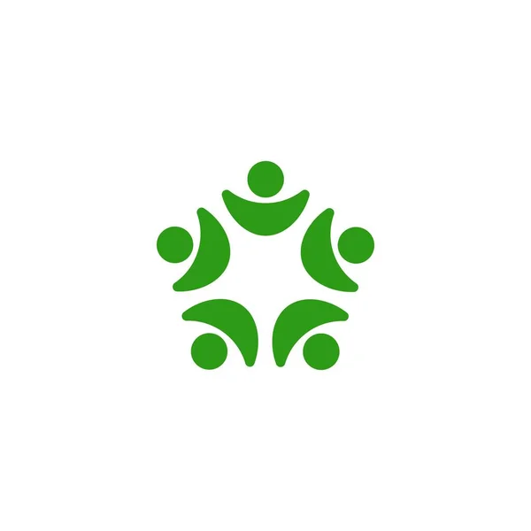Вектор Шаблонов Логотипа Уход Сообществом — стоковый вектор
