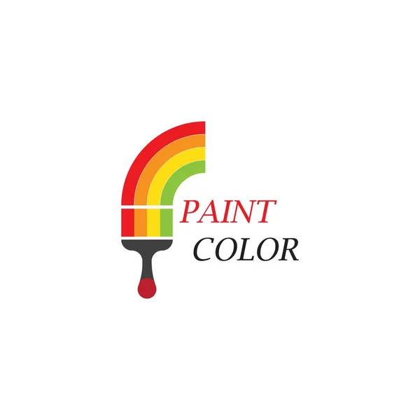 Peinture Maison Logo Business Vecteur — Image vectorielle