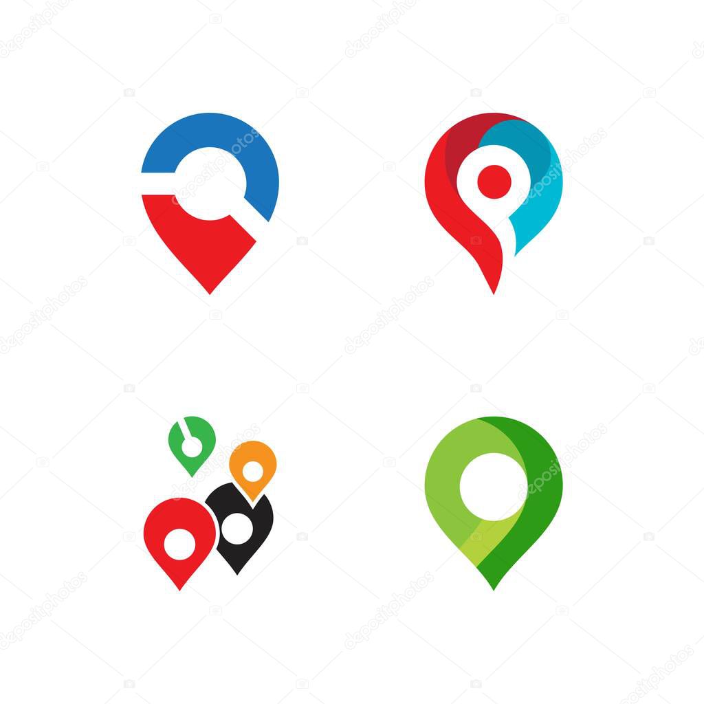 Location point Logo vector template