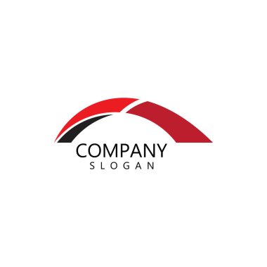 Köprü Logosu Şablonu vektör illüstrasyon tasarımı