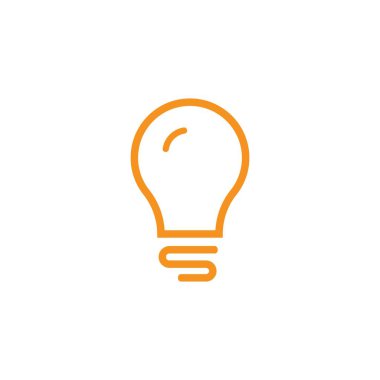 Ampul logo vektör resimleme şablonu