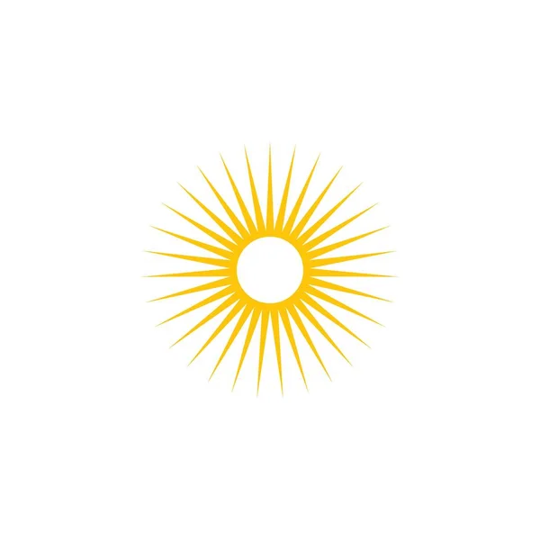 Sun Illustration Logo Vector Icon Template — Stock Vector