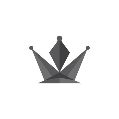 Crown Logo simgesi vektör çizimi