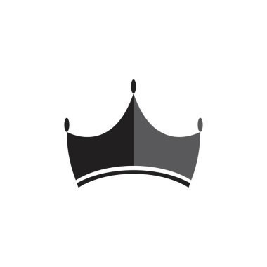 Crown Logo simgesi vektör çizimi