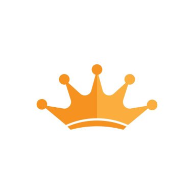 Crown Logo simgesi vektör çizimi