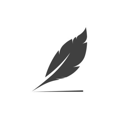 Tüy logo vektör şablonu tasarımı