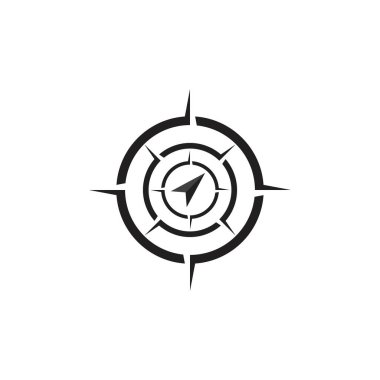 Pusula Logo Şablonu vektör resimleme tasarımı