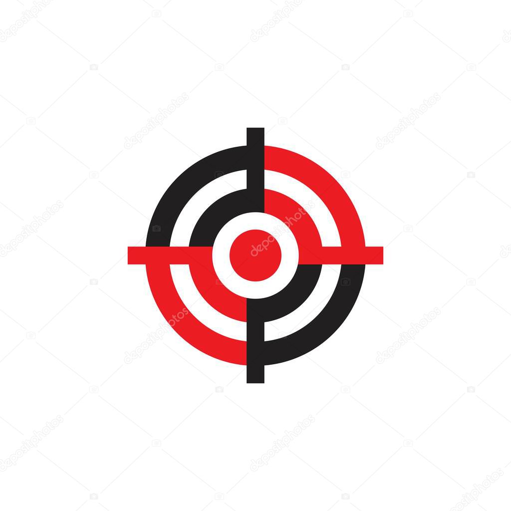 Target icon vector ilustration template