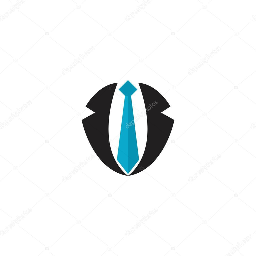 Tie vector template design illustration