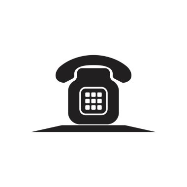 Telefon simgesi vektör şablonu tasarım çizimi