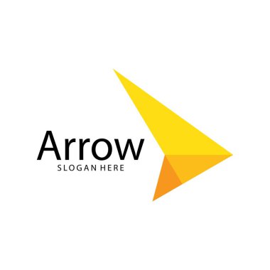 Ok illüstrasyon logo vektör şablonu