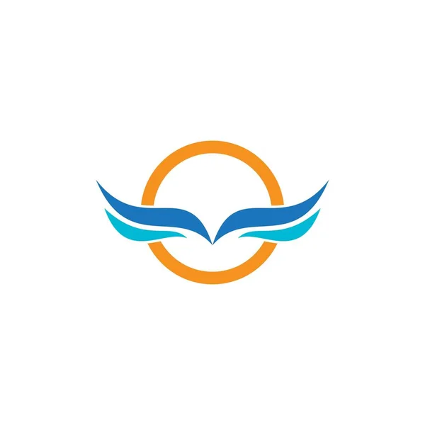Ala Logo Simbolo Vettore Professionale Designerillustrazione — Vettoriale Stock