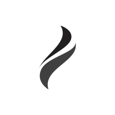 Saç dalgası vektör şablonu çizim tasarımı