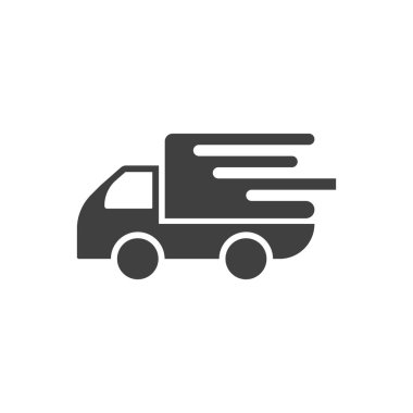 Hızlı iletim logo simgesi şablonu çizimi