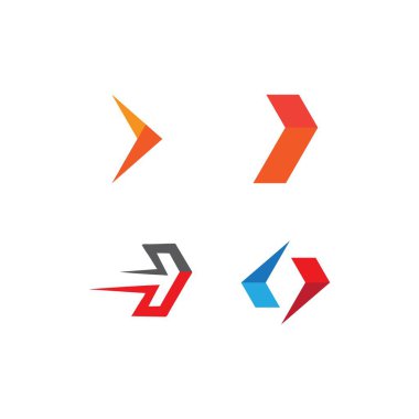 Ok illüstrasyon logo vektör şablonu