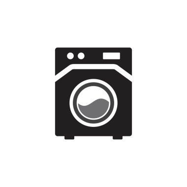 çamaşır makinesi vektör simgesi tasarımı