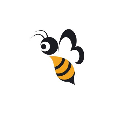 Arı Logo Şablonu vektör çizimi tasarımı