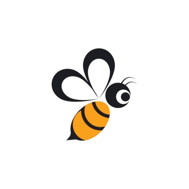 Arı Logo Şablonu vektör çizimi tasarımı